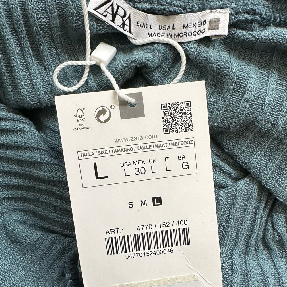 Zara Sleeveless Ribbed Maxi Dress in Dusty Teal Green - Picture 6 of 9